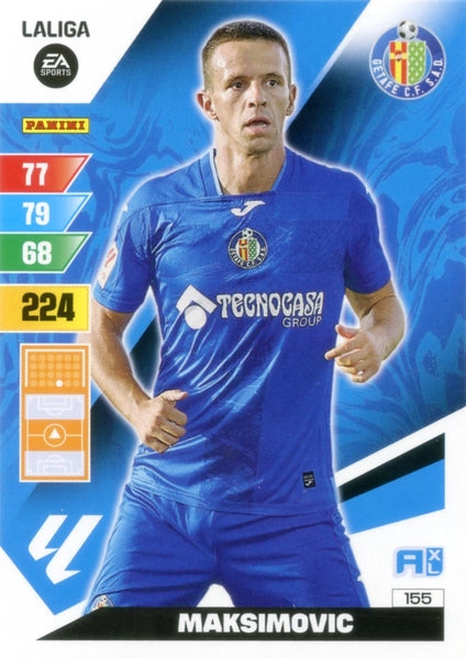 Cromo Trading Card Fútbol-Maksimovic-Getafe-Panini Adrenalyn XL 2023-2024-#155-Básico