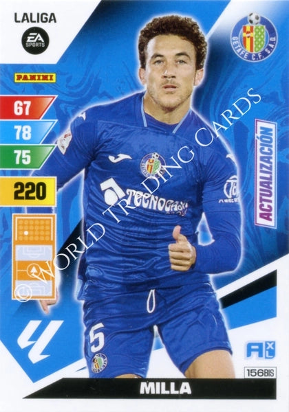 Cromo Trading Card Fútbol-Milla-Getafe-Panini Adrenalyn XL 2023-2024-#156bis-Básico