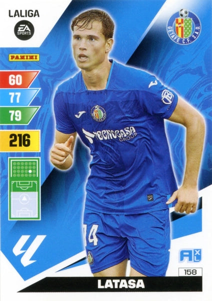 Cromo Trading Card Fútbol-Latasa-Getafe-Panini Adrenalyn XL 2023-2024-#158-Básico