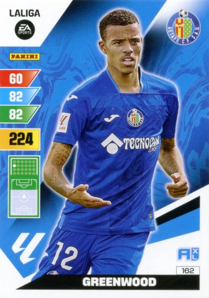 Cromo Trading Card Fútbol-Greenwood-Getafe-Panini Adrenalyn XL 2023-2024-#162-Básico