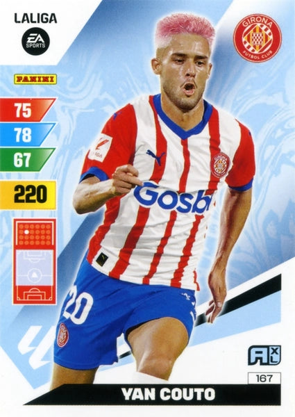 Cromo Trading Card Fútbol-Yan Couto-Girona-Panini Adrenalyn XL 2023-2024-#167-Básico