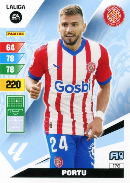 Cromo Trading Card Fútbol-Portu-Girona-Panini Adrenalyn XL 2023-2024-#176-Básico