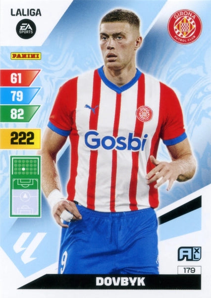 Cromo Trading Card Fútbol-Dovbyk-Girona-Panini Adrenalyn XL 2023-2024-#179-Básico