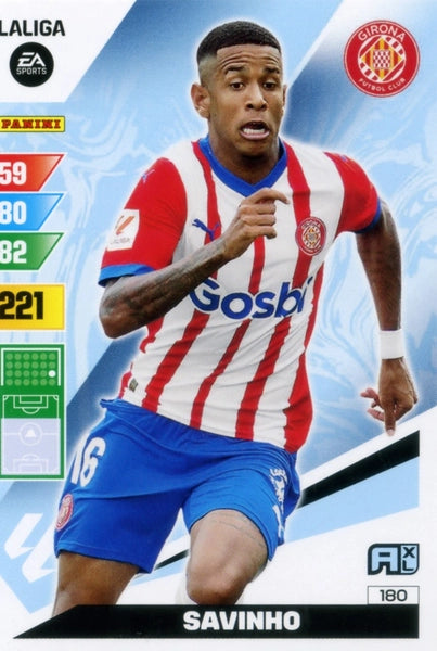 Cromo Trading Card Fútbol-Savinho-Girona-Panini Adrenalyn XL 2023-2024-#180-Básico