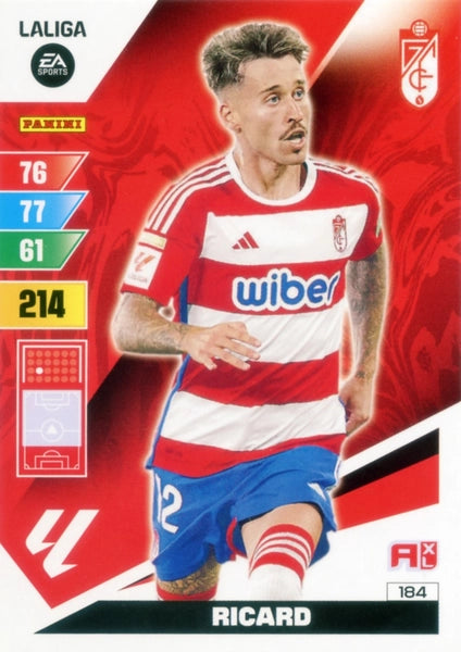 Cromo Trading Card Fútbol-Ricard-Granada-Panini Adrenalyn XL 2023-2024-#184-Básico