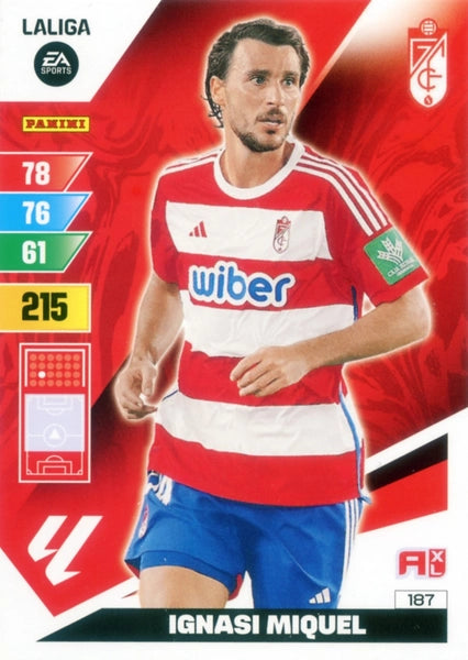 Cromo Trading Card Fútbol-Ignasi Miquel-Granada-Panini Adrenalyn XL 2023-2024-#187-Básico