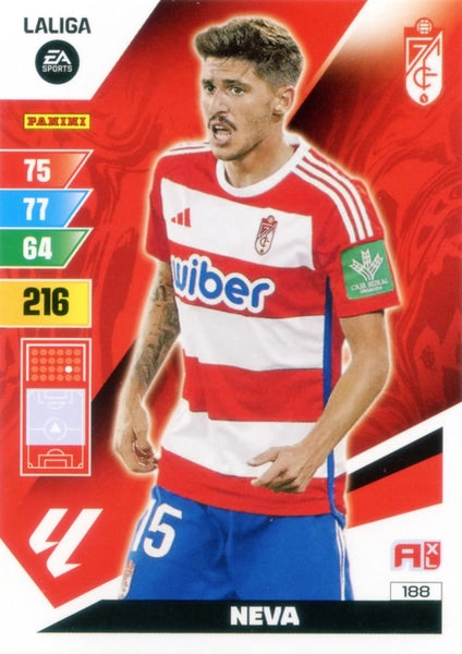 Cromo Trading Card Fútbol-Neva-Granada-Panini Adrenalyn XL 2023-2024-#188-Básico