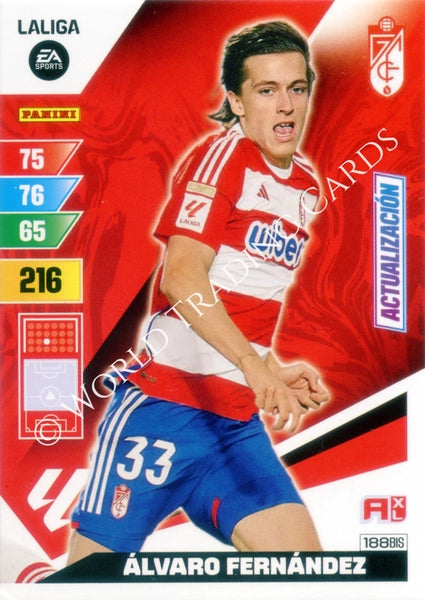 Cromo Trading Card Fútbol-Alvaro Fernandez-Granada-Panini Adrenalyn XL 2023-2024-#188bis-Básico