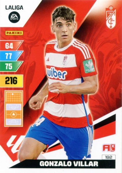 Cromo Trading Card Fútbol-Gonzalo Villar-Granada-Panini Adrenalyn XL 2023-2024-#192-Básico
