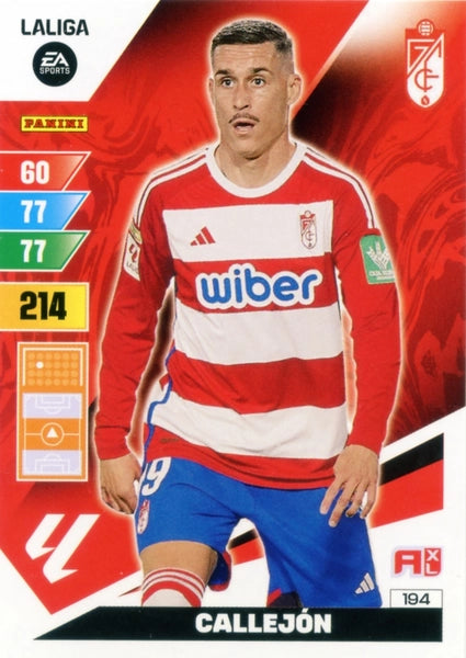 Cromo Trading Card Fútbol-Callejon-Granada-Panini Adrenalyn XL 2023-2024-#194-Básico
