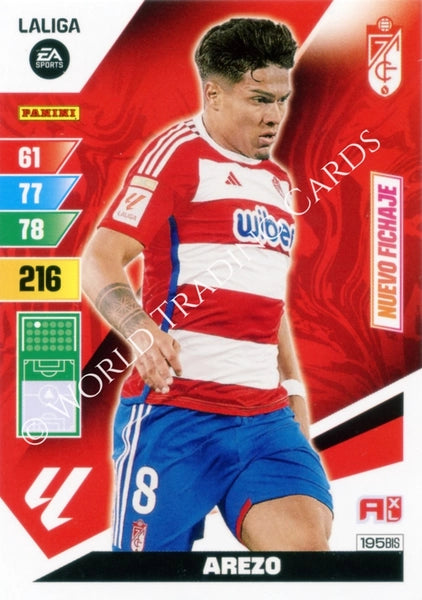 Cromo Trading Card Fútbol-Arezo-Granada-Panini Adrenalyn XL 2023-2024-#195bis-Básico