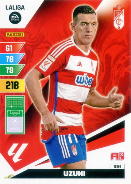Cromo Trading Card Fútbol-Uzuni-Granada-Panini Adrenalyn XL 2023-2024-#196-Básico