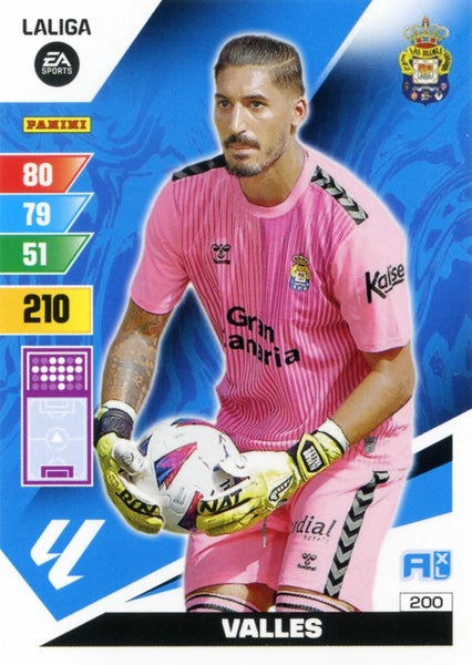 Cromo Trading Card Fútbol-Valles-Las Palmas-Panini Adrenalyn XL 2023-2024-#200-Básico