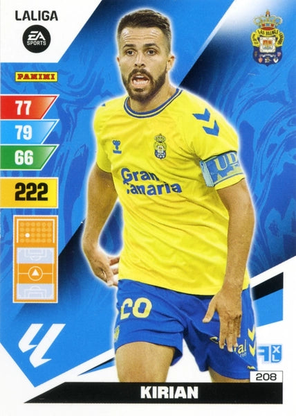 Cromo Trading Card Fútbol-Kirian-Las Palmas-Panini Adrenalyn XL 2023-2024-#208-Básico