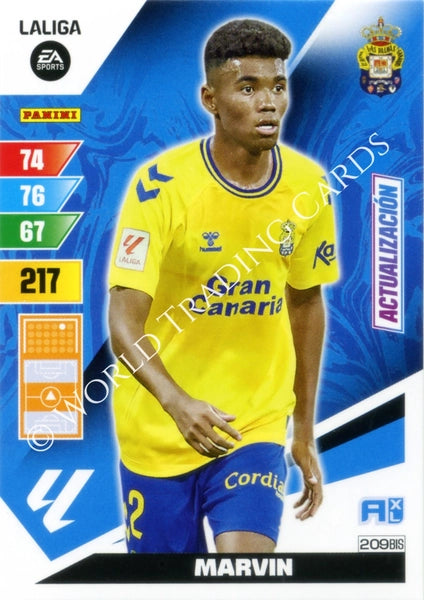 Cromo Trading Card Fútbol-Marvin-Las Palmas-Panini Adrenalyn XL 2023-2024-#209bis-Básico