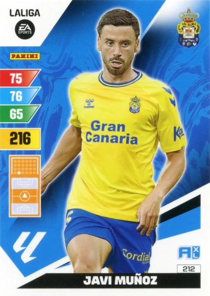 Cromo Trading Card Fútbol-Javi Munoz-Las Palmas-Panini Adrenalyn XL 2023-2024-#212-Básico