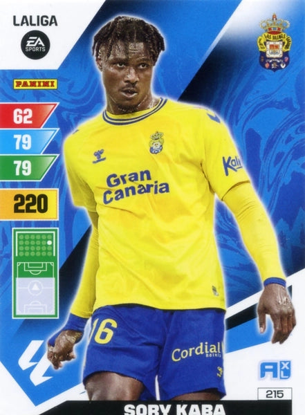 Cromo Trading Card Fútbol-Sory Kaba-Las Palmas-Panini Adrenalyn XL 2023-2024-#215-Básico