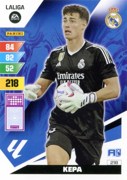 Cromo Trading Card Fútbol-Kepa-Real Madrid-Panini Adrenalyn XL 2023-2024-#218-Básico