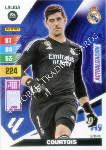 Cromo Trading Card Fútbol-Courtois-Real Madrid-Panini Adrenalyn XL 2023-2024-#219bis-Básico