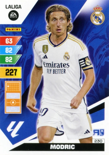 Cromo Trading Card Fútbol-Modric-Real Madrid-Panini Adrenalyn XL 2023-2024-#230-Básico