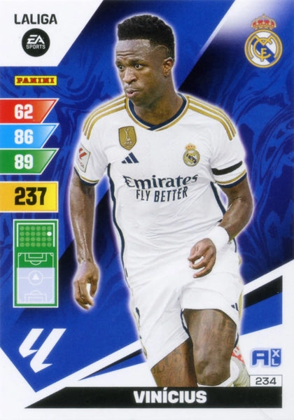 Cromo Trading Card Fútbol-Vinicius-Real Madrid-Panini Adrenalyn XL 2023-2024-#234-Básico