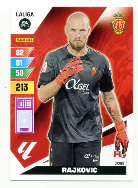 Cromo Trading Card Fútbol-Rajkovic-Mallorca-Panini Adrenalyn XL 2023-2024-#236-Básico