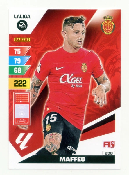 Cromo Trading Card Fútbol-Maffeo-Mallorca-Panini Adrenalyn XL 2023-2024-#238-Básico