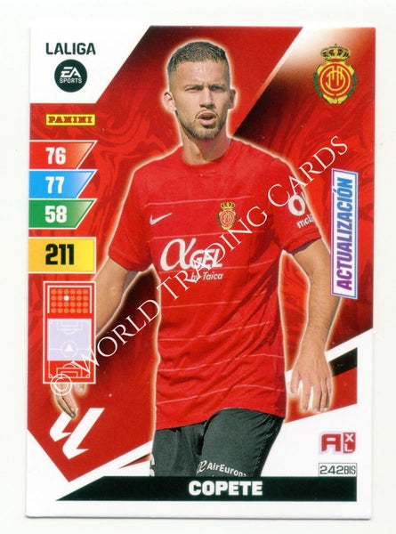Cromo Trading Card Fútbol-Copete-Mallorca-Panini Adrenalyn XL 2023-2024-#242bis-Básico