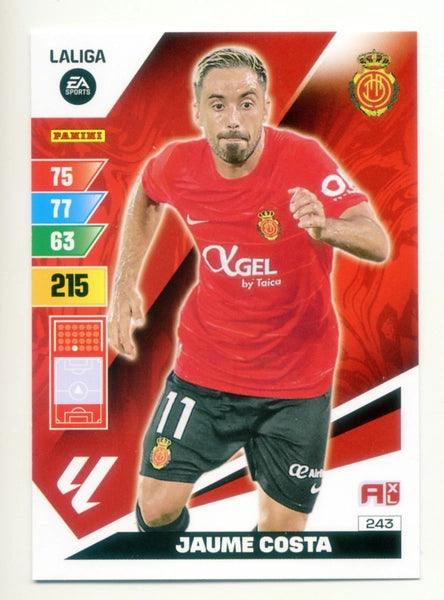 Cromo Trading Card Fútbol-Jaume Costa-Mallorca-Panini Adrenalyn XL 2023-2024-#243-Básico