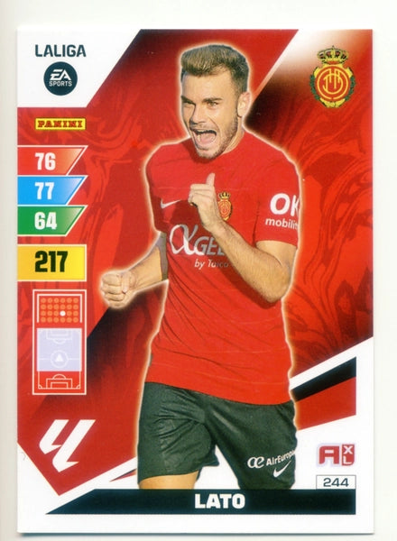 Cromo Trading Card Fútbol-Lato-Mallorca-Panini Adrenalyn XL 2023-2024-#244-Básico