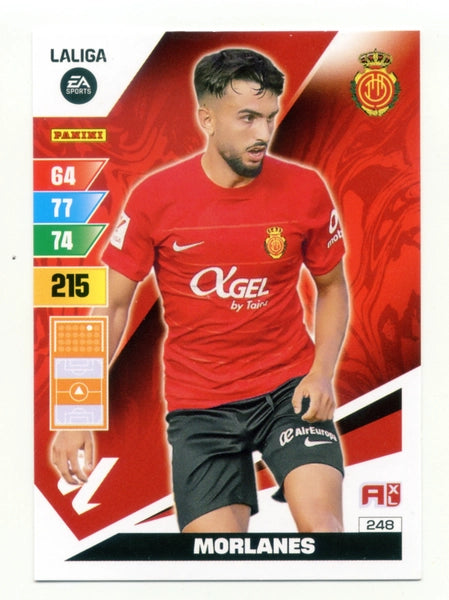 Cromo Trading Card Fútbol-Morlanes-Mallorca-Panini Adrenalyn XL 2023-2024-#248-Básico