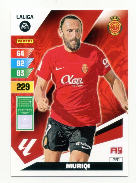 Cromo Trading Card Fútbol-Muriqi-Mallorca-Panini Adrenalyn XL 2023-2024-#251-Básico