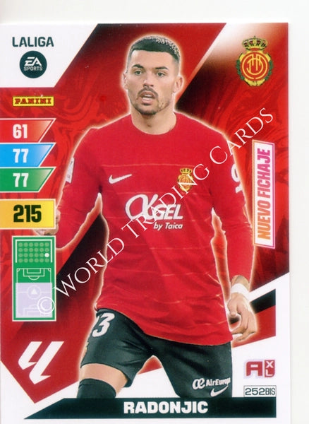 Cromo Trading Card Fútbol-Radonjic-Mallorca-Panini Adrenalyn XL 2023-2024-#252bis-Básico