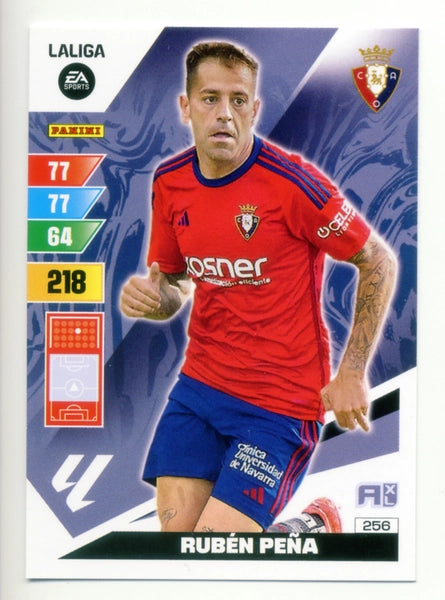 Cromo Trading Card Fútbol-Ruben Peña-Osasuna-Panini Adrenalyn XL 2023-2024-#256-Básico