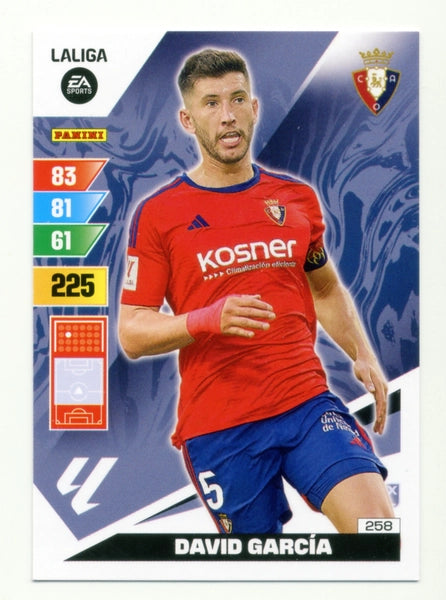 Cromo Trading Card Fútbol-David Garcia-Osasuna-Panini Adrenalyn XL 2023-2024-#258-Básico