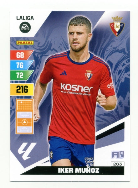 Cromo Trading Card Fútbol-Iker Munoz-Osasuna-Panini Adrenalyn XL 2023-2024-#263-Básico