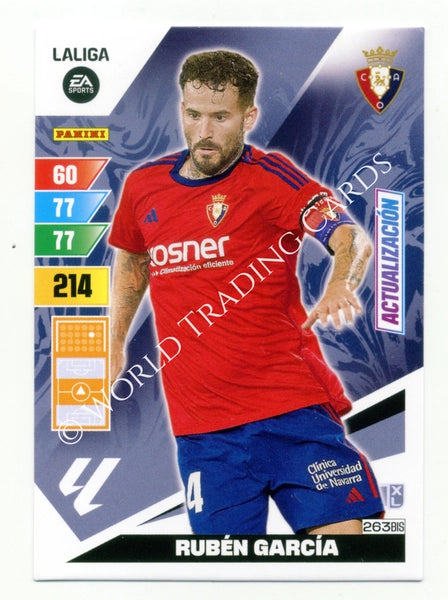 Cromo Trading Card Fútbol-Ruben Garcia-Osasuna-Panini Adrenalyn XL 2023-2024-#263bis-Básico