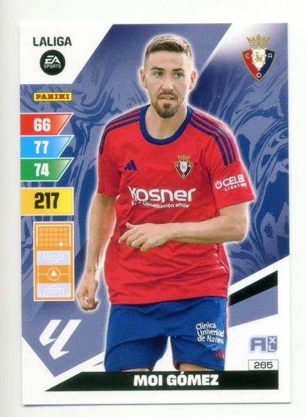 Cromo Trading Card Fútbol-Moi Gomez-Osasuna-Panini Adrenalyn XL 2023-2024-#265-Básico