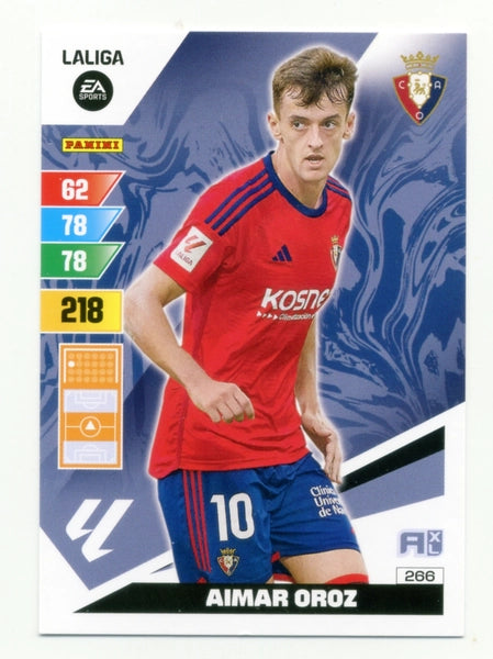 Cromo Trading Card Fútbol-Aimar Oroz-Osasuna-Panini Adrenalyn XL 2023-2024-#266-Básico