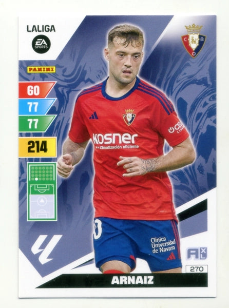Cromo Trading Card Fútbol-Arnaiz-Osasuna-Panini Adrenalyn XL 2023-2024-#270-Básico