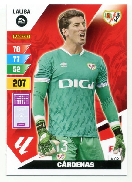 Cromo Trading Card Fútbol-Cardenas-Rayo Vallecano-Panini Adrenalyn XL 2023-2024-#273-Básico