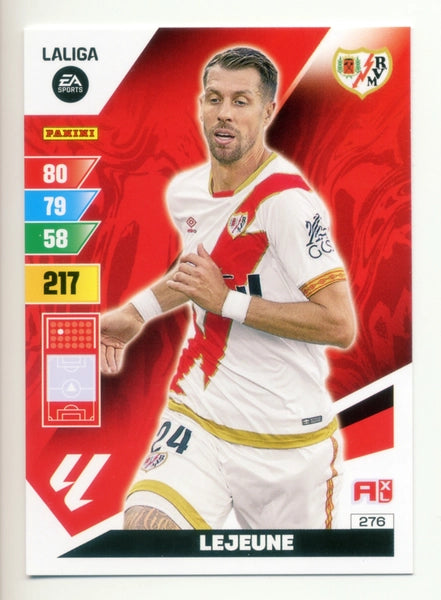 Cromo Trading Card Fútbol-Lejeune-Rayo Vallecano-Panini Adrenalyn XL 2023-2024-#276-Básico