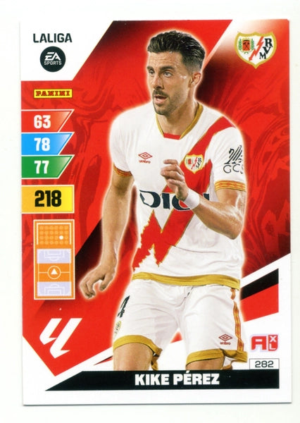 Cromo Trading Card Fútbol-Kike Perez-Rayo Vallecano-Panini Adrenalyn XL 2023-2024-#282-Básico