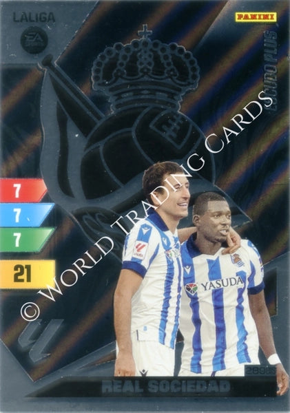 Cromo Trading Card Fútbol-Escudo Plus-Real Sociedad-Panini Adrenalyn XL 2023-2024-#289bis-Básico