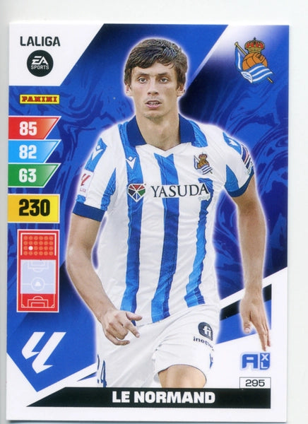 Cromo Trading Card Fútbol-Le Normand-Real Sociedad-Panini Adrenalyn XL 2023-2024-#295-Básico