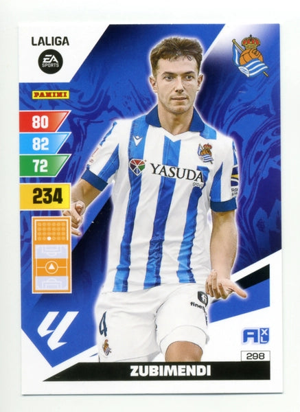 Cromo Trading Card Fútbol-Zubimendi-Real Sociedad-Panini Adrenalyn XL 2023-2024-#298-Básico