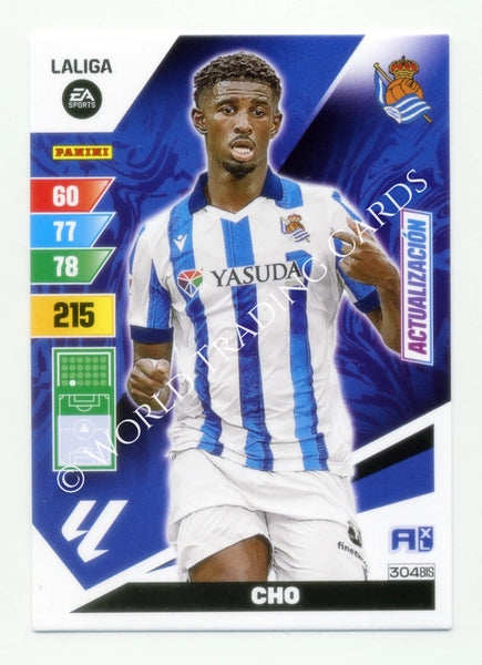 Cromo Trading Card Fútbol-Cho-Real Sociedad-Panini Adrenalyn XL 2023-2024-#304bis-Básico