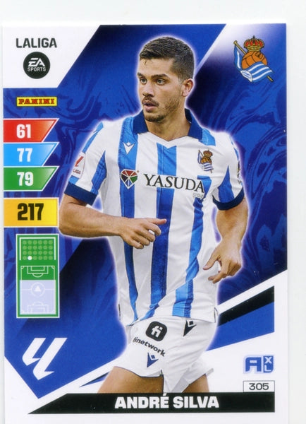 Cromo Trading Card Fútbol-Andre Silva-Real Sociedad-Panini Adrenalyn XL 2023-2024-#305-Básico