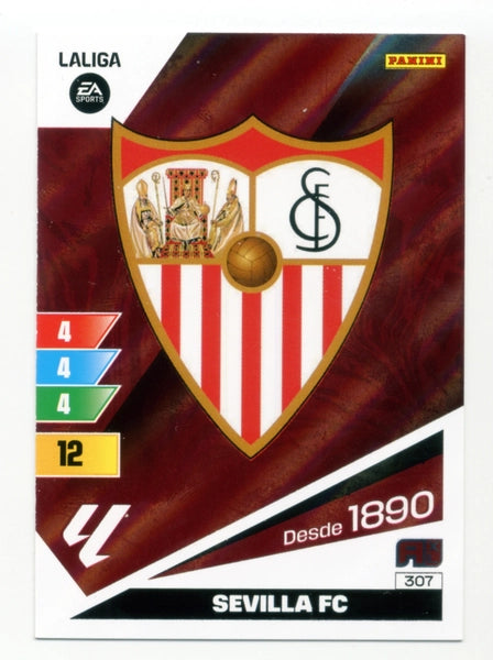 Cromo Trading Card Fútbol-Escudo-Sevilla-Panini Adrenalyn XL 2023-2024-#307-Básico