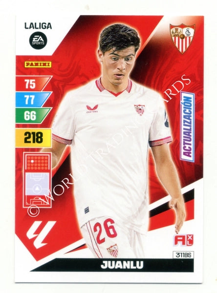 Cromo Trading Card Fútbol-Juanlu-Sevilla-Panini Adrenalyn XL 2023-2024-#311bis-Básico